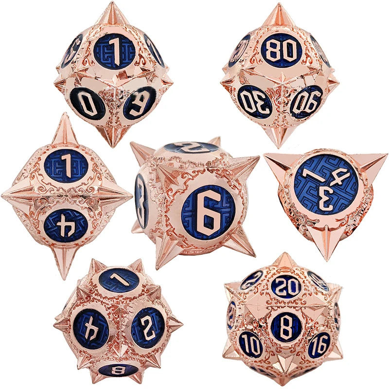 Medieval Metal 7 Piece Dice Set