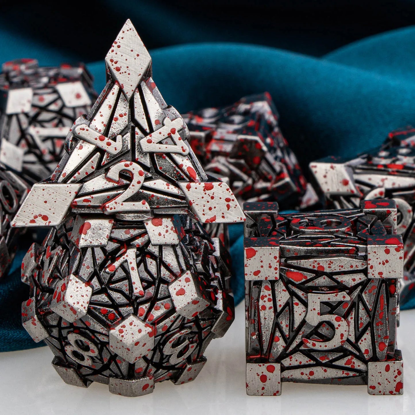 Fancy Metal DnD Dice Set