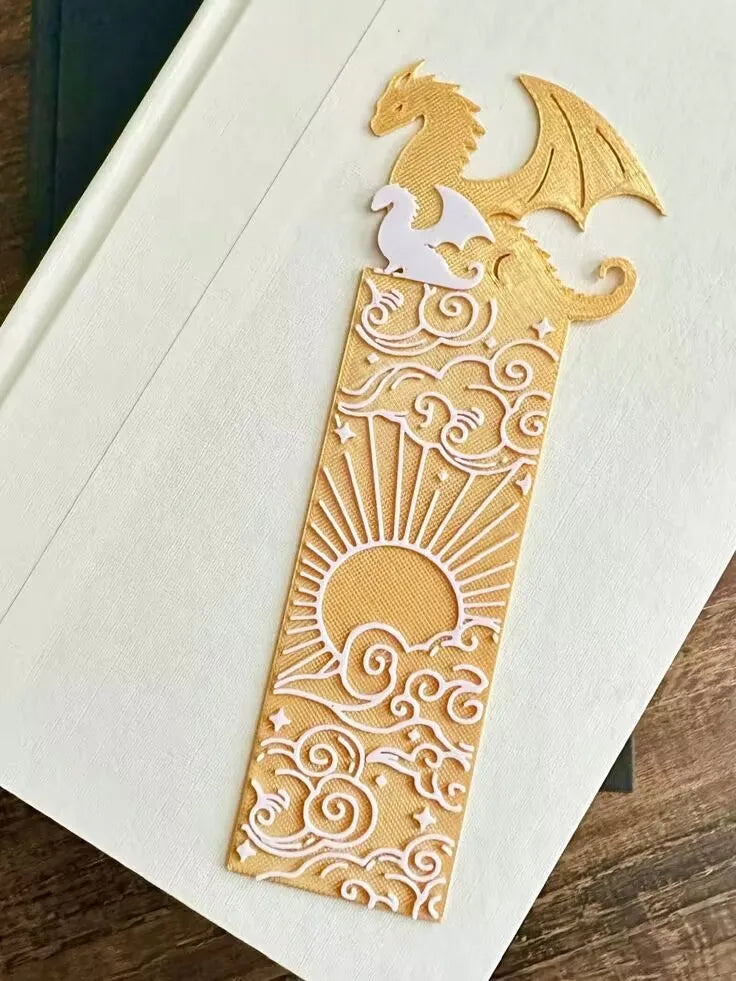 Fourth Wing Dragon Bookmark with Tassels