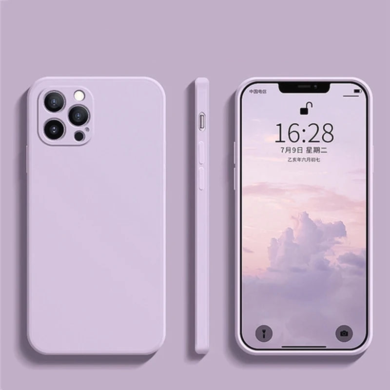 Luxury Liquid Silicone Shockproof iPhone Case - iPhone 12 Models