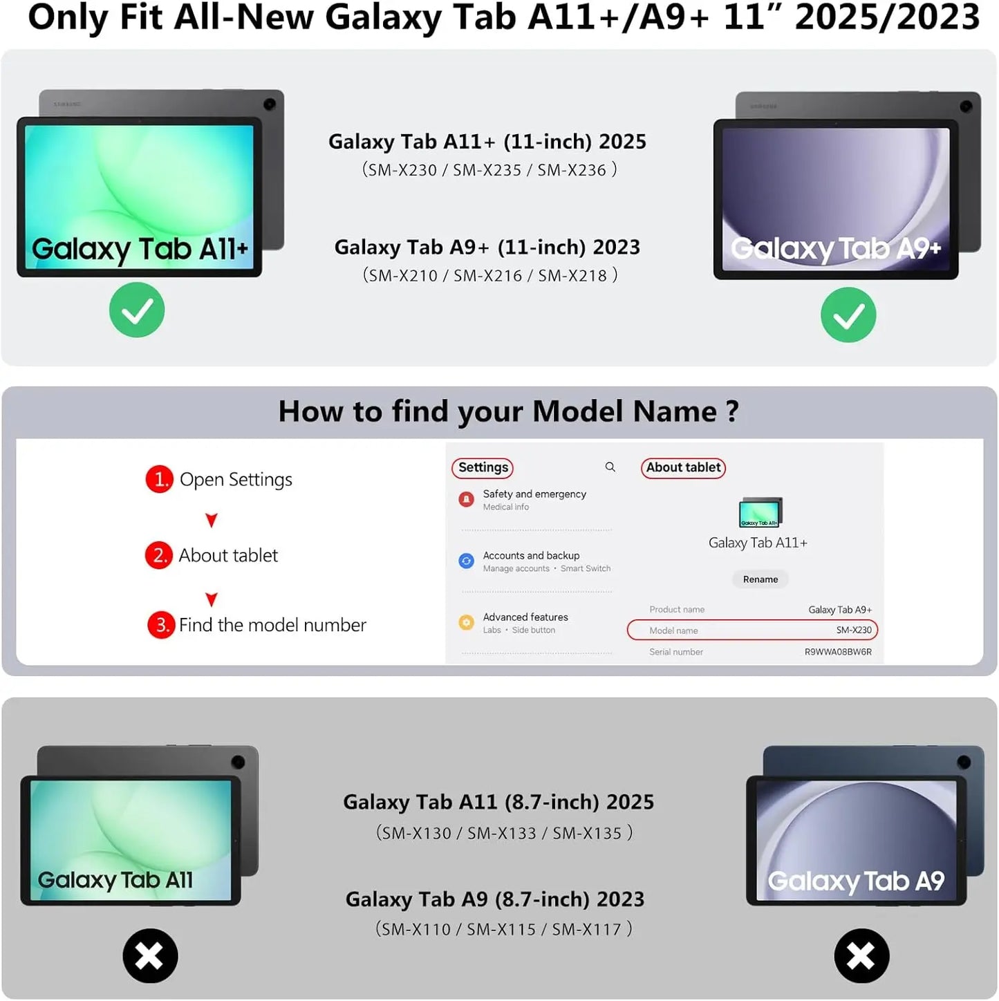 Protective Armour Tablet Case by MoKo (for Galaxy Tab A9)