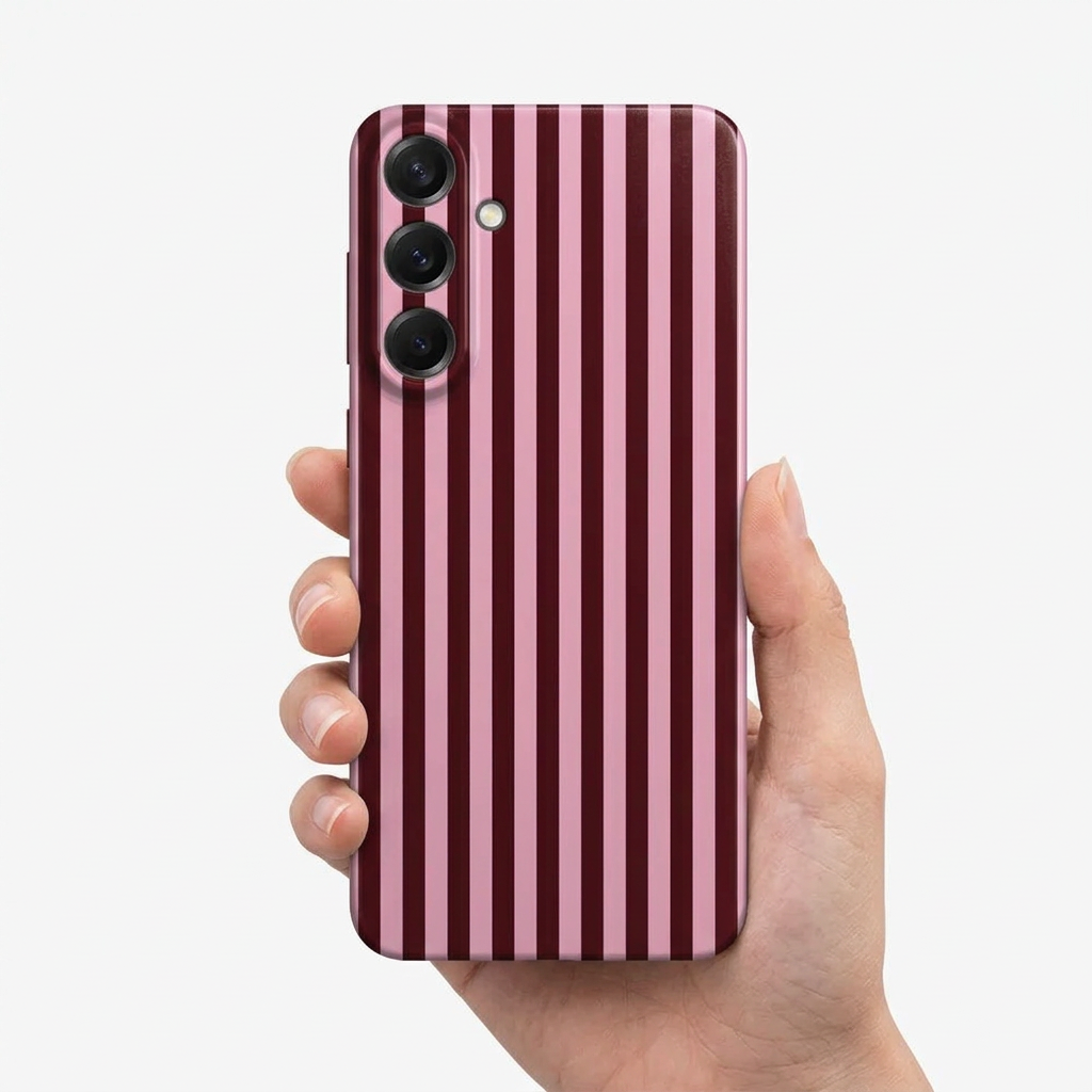 Vertical Stripes Samsung Galaxy A Case – Hard Shockproof Cover
