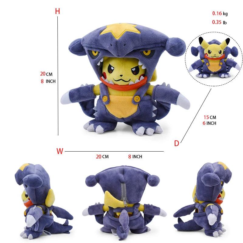 Plush Toy 20-30CM of Dress-Up Pikachu