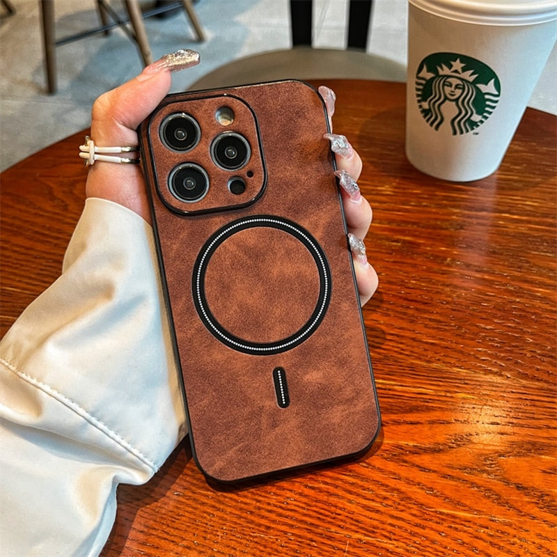 Leather Luxury Magsafe iPhone Case