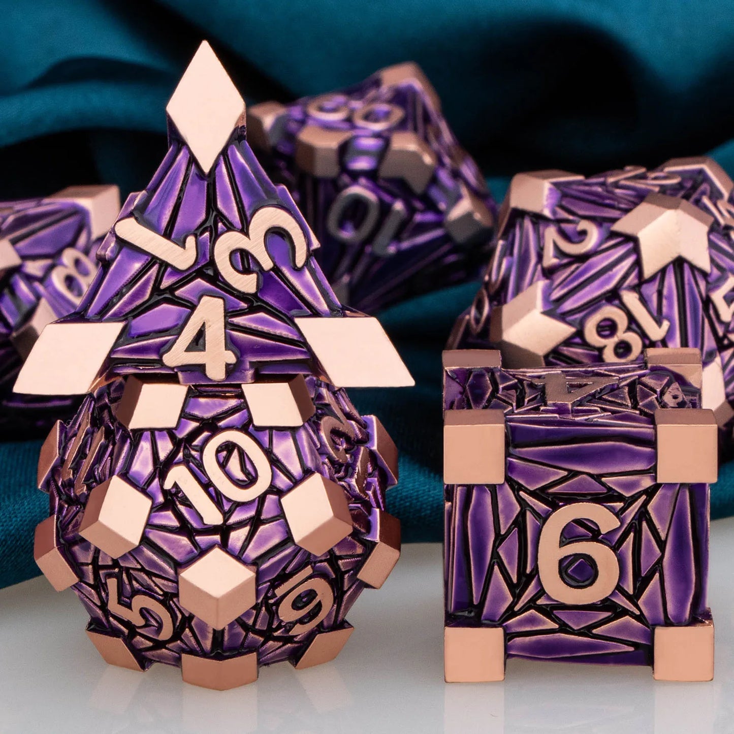 Fancy Metal DnD Dice Set