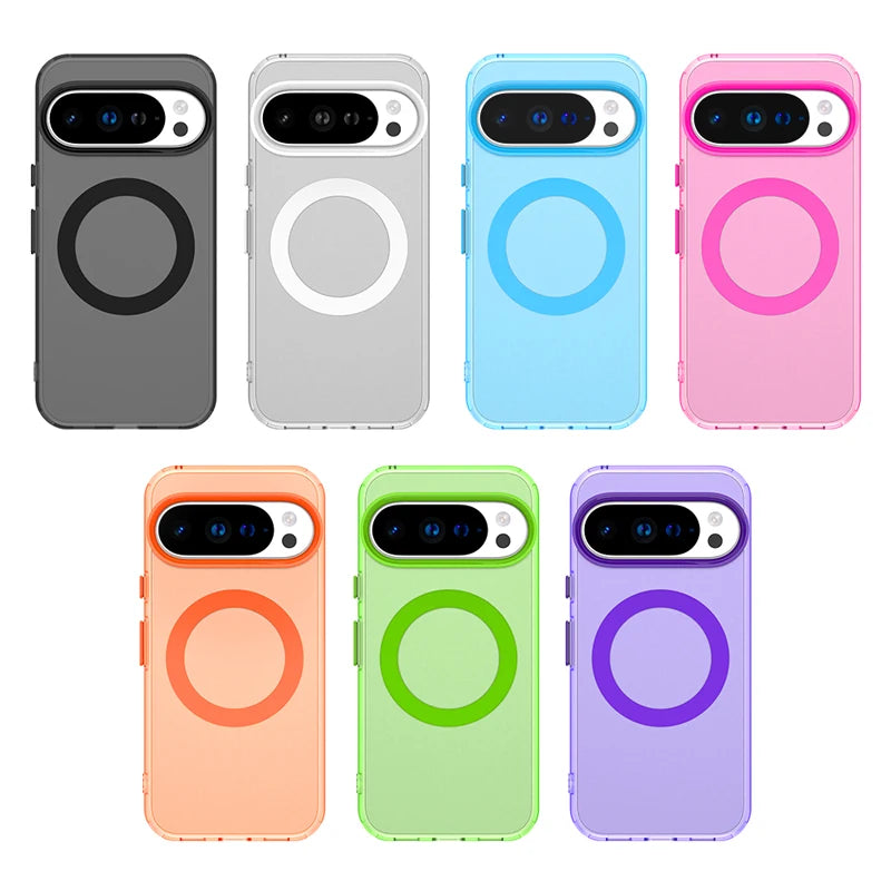Candy colour magnetic Google Pixel phone cases