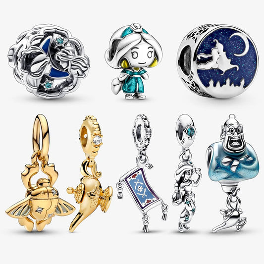 Silver Bracelet Charms inspired by Aladdin