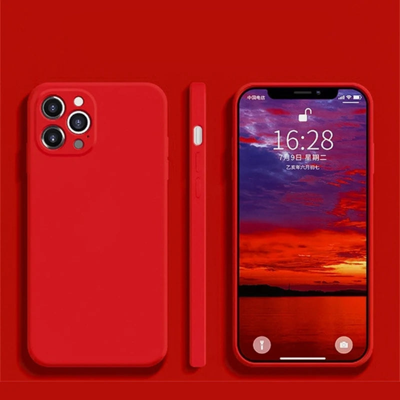 Luxury Liquid Silicone Shockproof iPhone Case - iPhone 13 Models