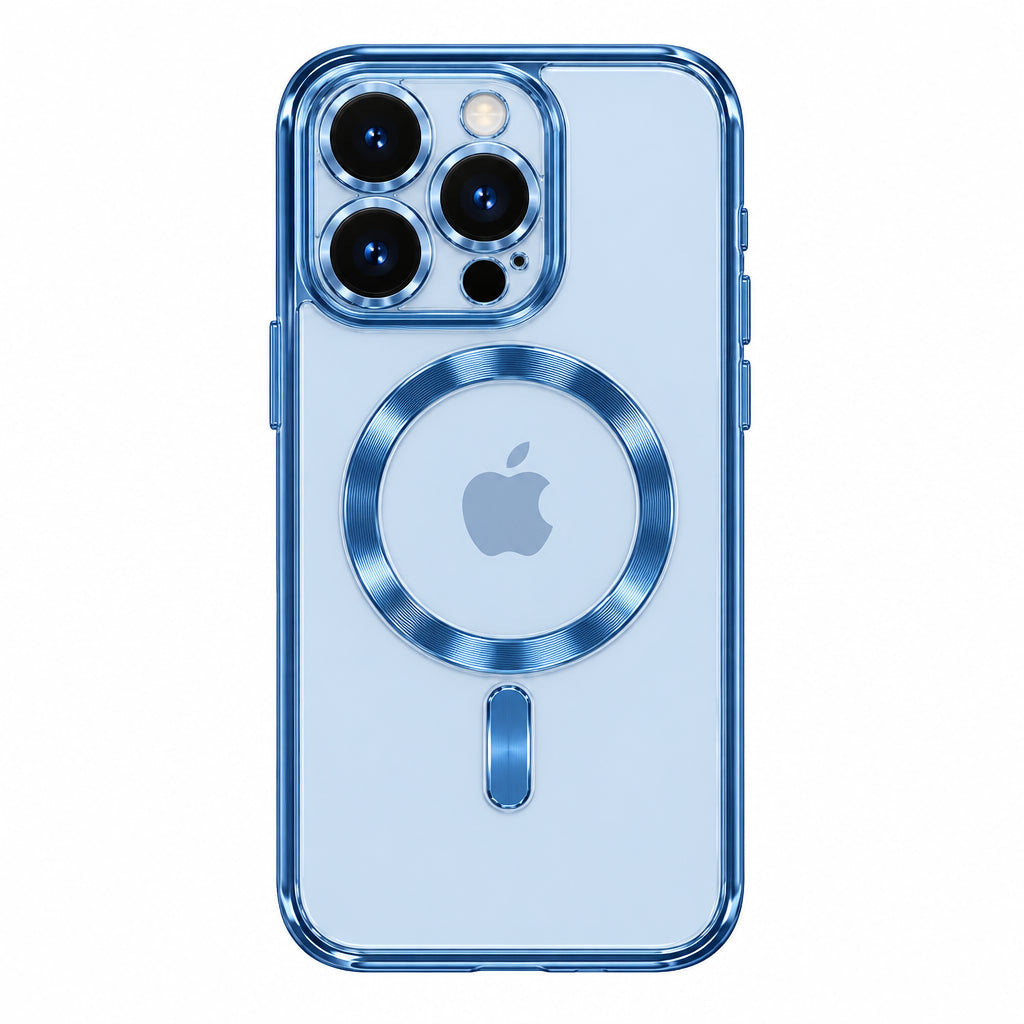 Solid Blue metallic iPhone case