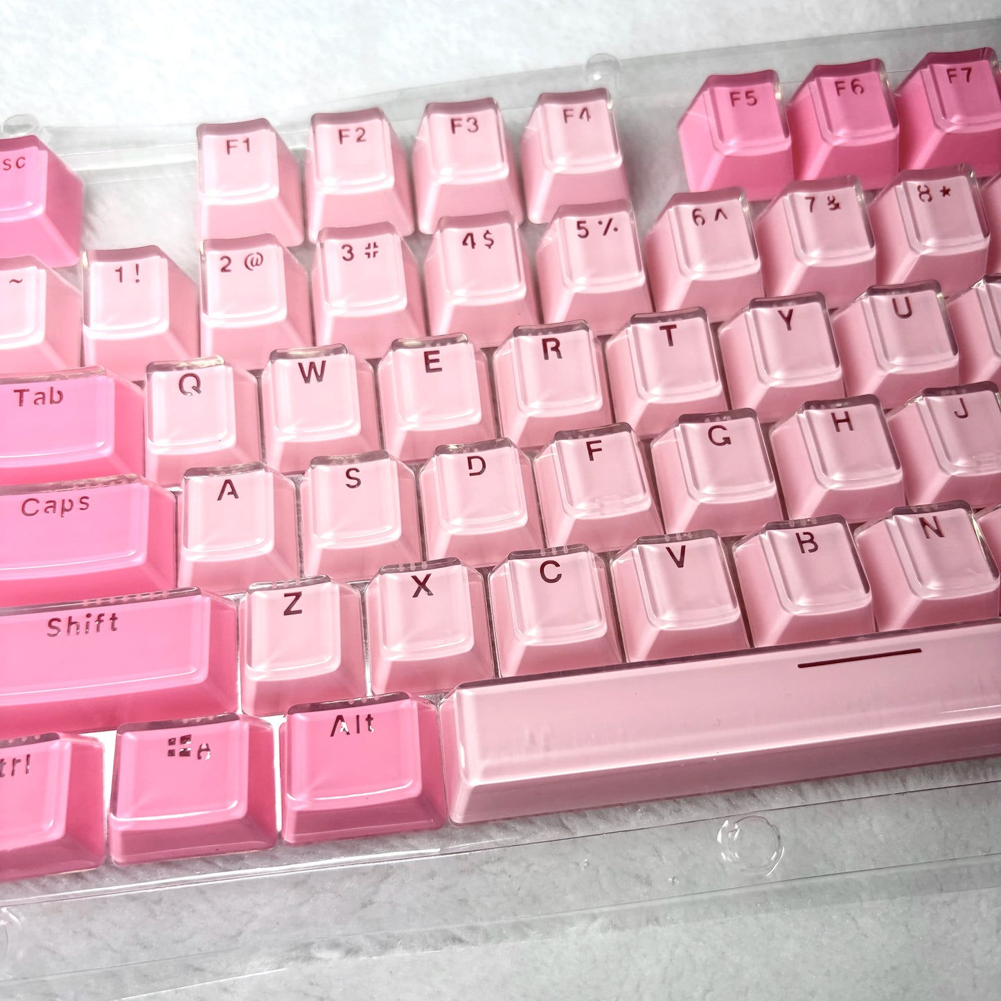 Jelly Crystal Keycaps 136 Keys for Mechanical Keyboard