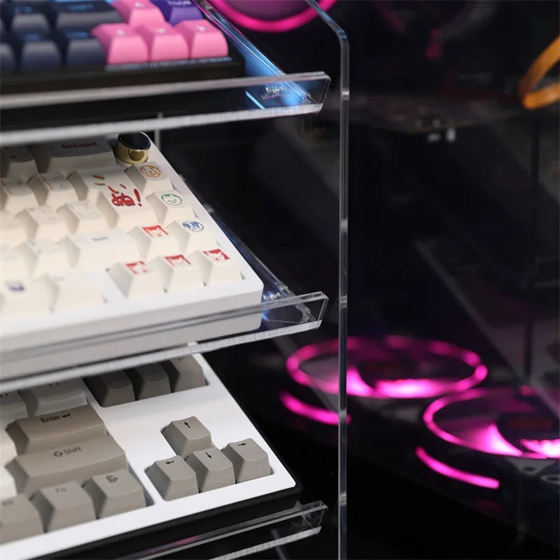 Transparent Acrylic Keyboard Display Stand