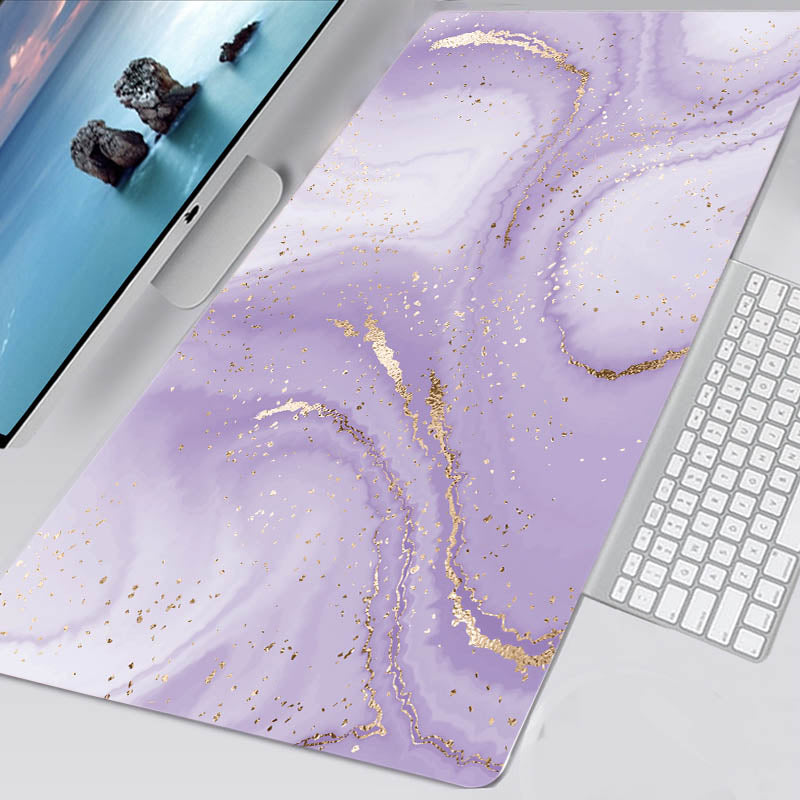 Colourful Marble Keyboard and Mouse Mats