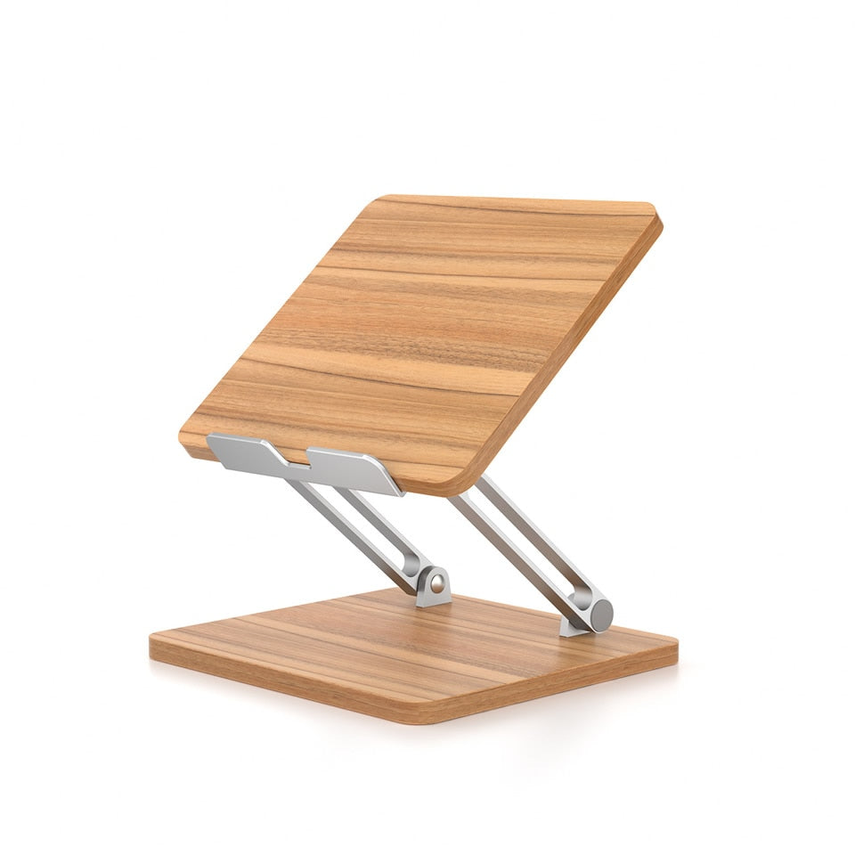 Sleek Wooden Adjustable Tablet Stand