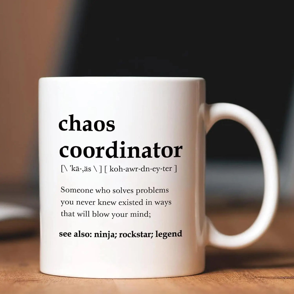 “Chaos Coordinator” Funny Coffee Mug