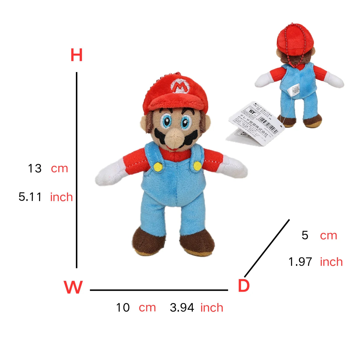 Super Mario Plush Toys Keychains