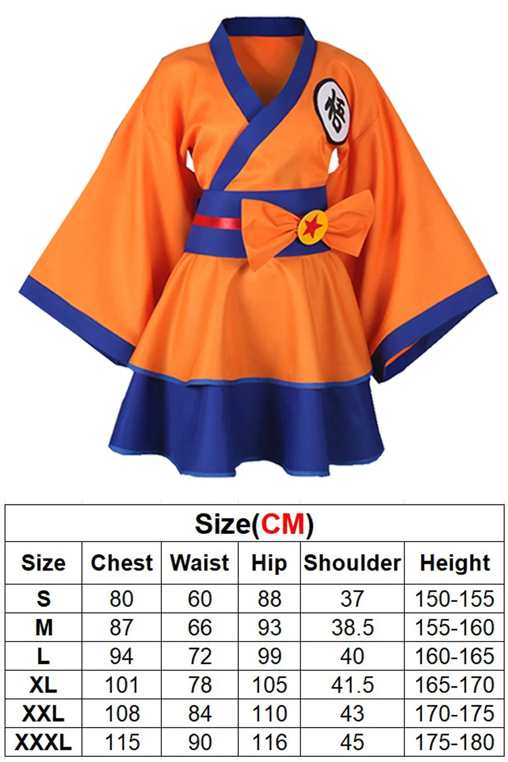 Anime Inspired Adult Ladies Costume Dress