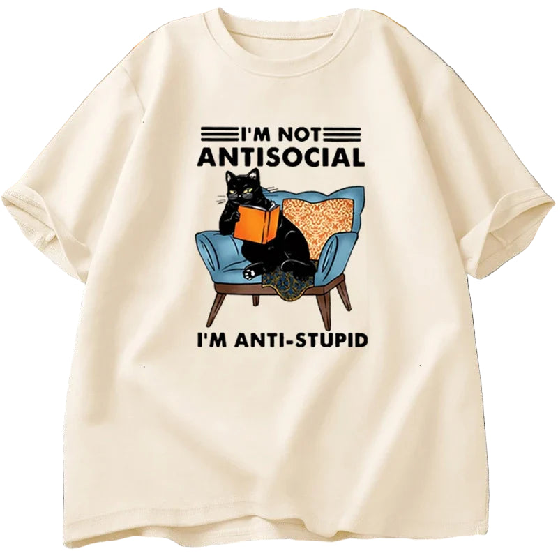 I'm Not Antisocial Funny Graphic Men's Tee