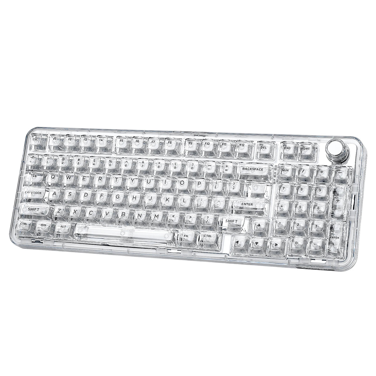 YUNZII X98 transparent white mechanical keyboard