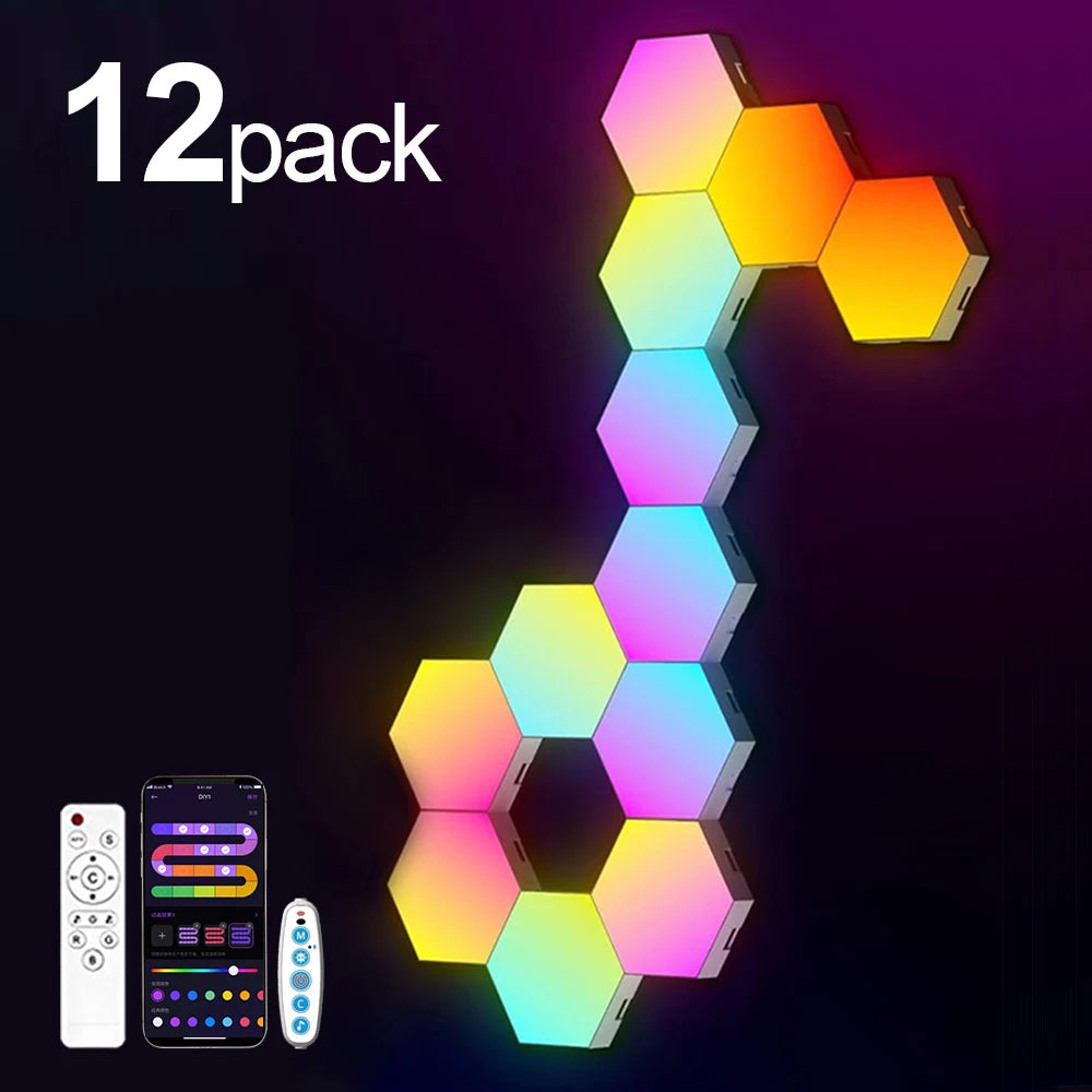 Smart Hexagonal RGB Colour-Changing Ambient Light