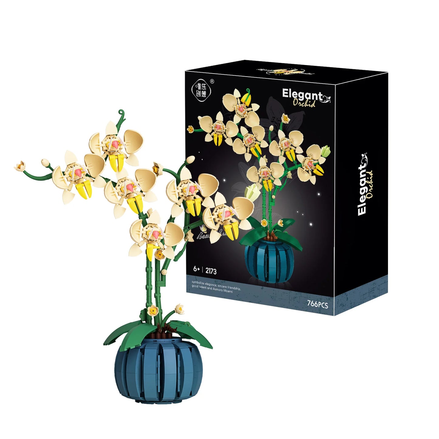 Orchid Bouquet Building Block Set