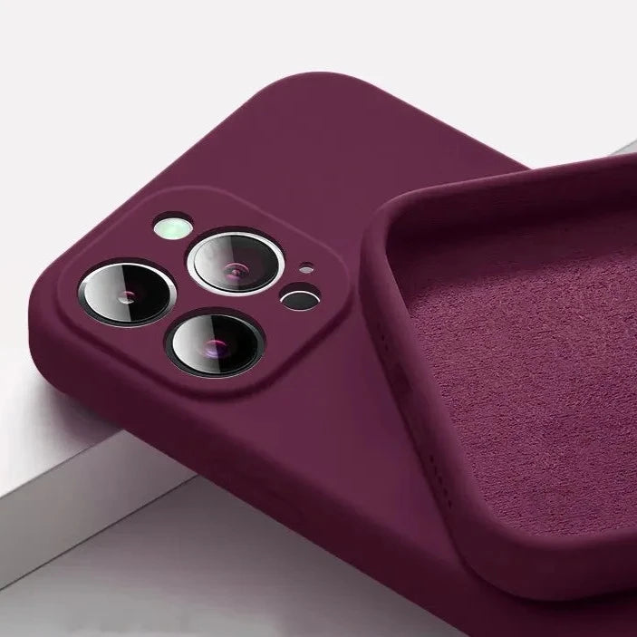 Soft Silicone Shockproof iPhone Case - Brown