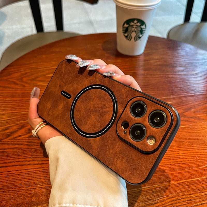 Leather Luxury Magsafe iPhone Case