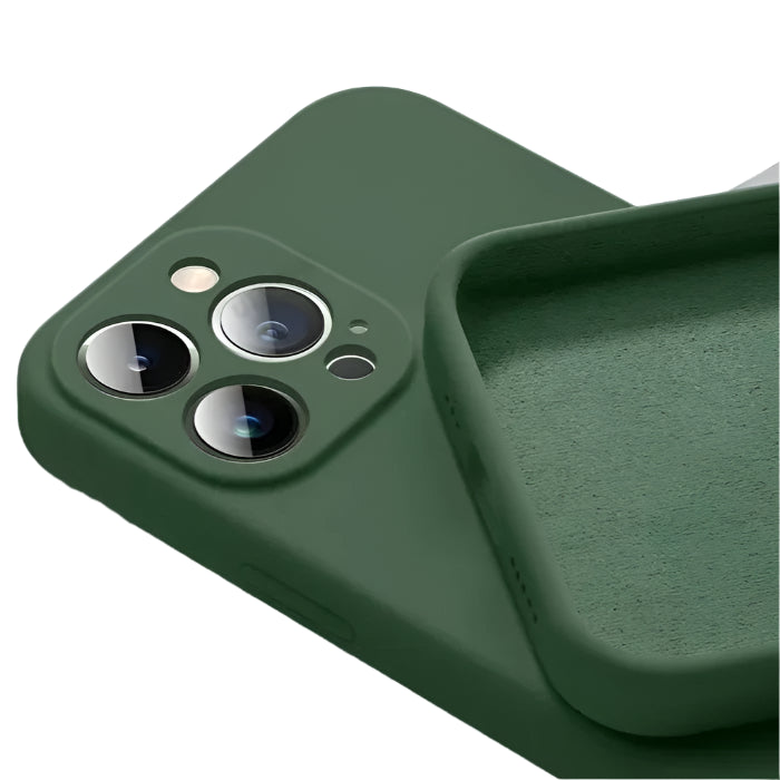 Soft Silicone Shockproof iPhone Case - Fluro Green