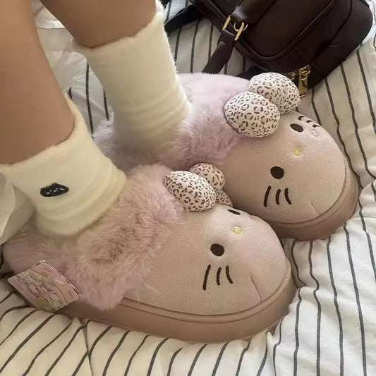 Winter Home Slippers of Hello Kitty