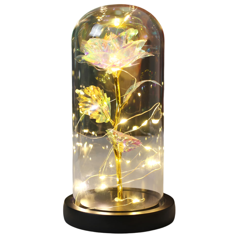 Beauty and the Beast Enchanted Rose Dome Light