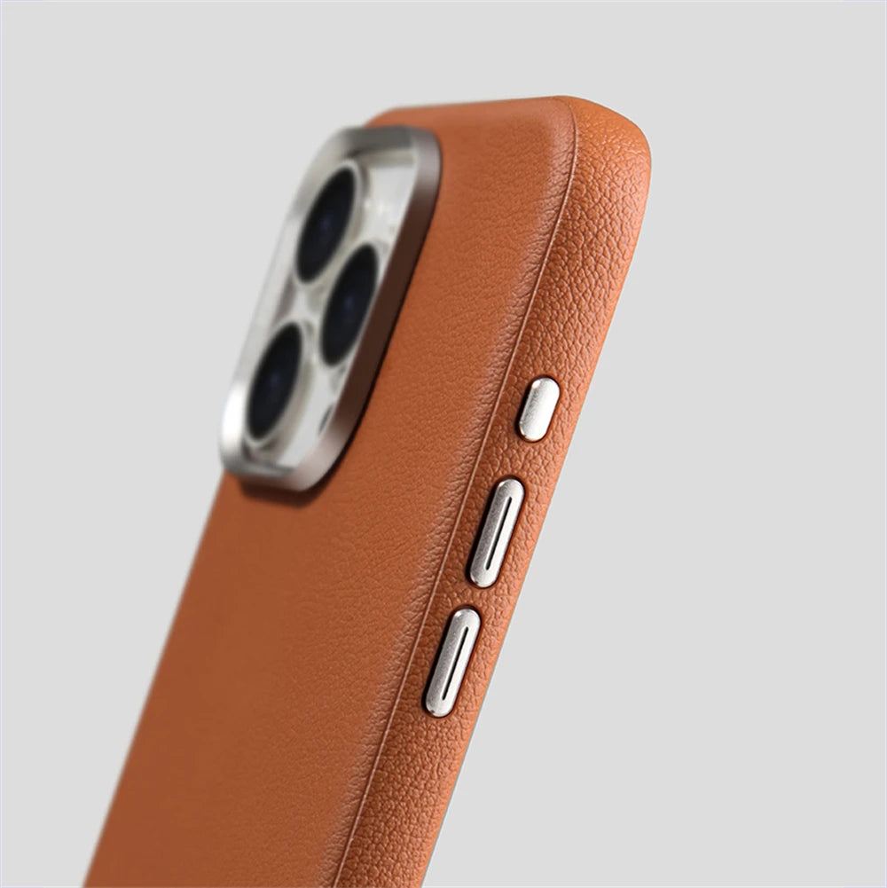 Luxury PU Leather Magnetic Case - iPhone 15 Models