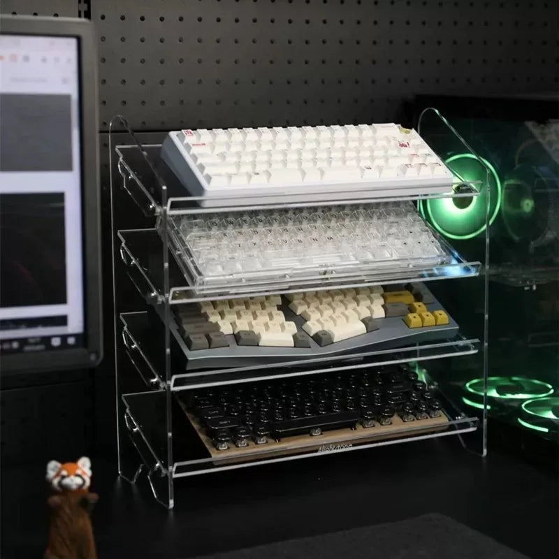 Transparent Acrylic Keyboard Display Stand