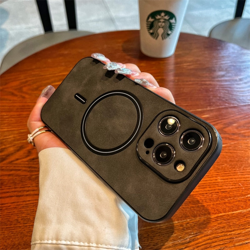 Leather Luxury Magsafe iPhone Case
