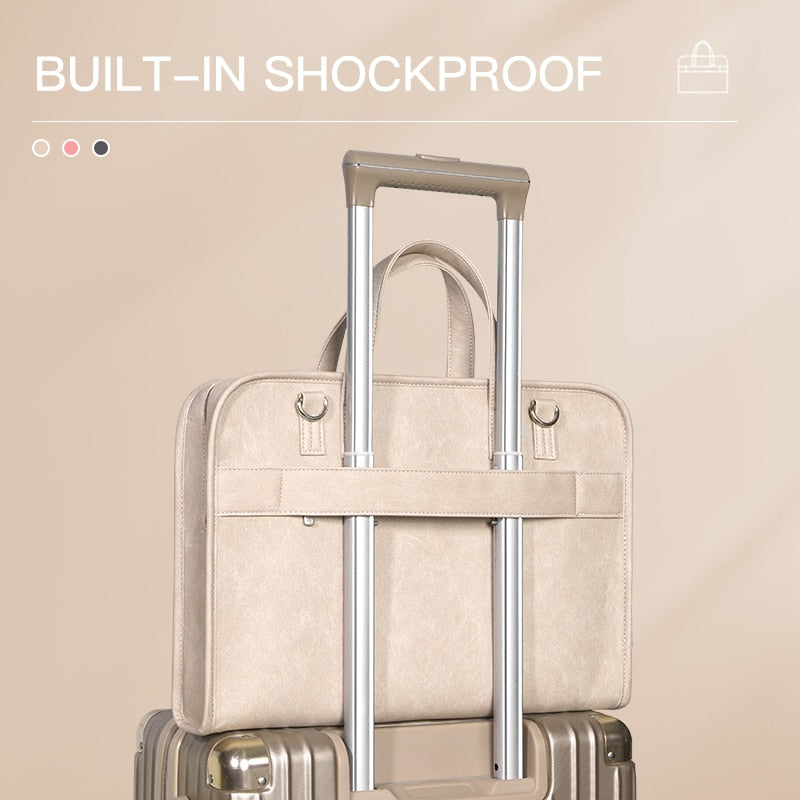 Cute Office Laptop Bag with Teddy Accessory