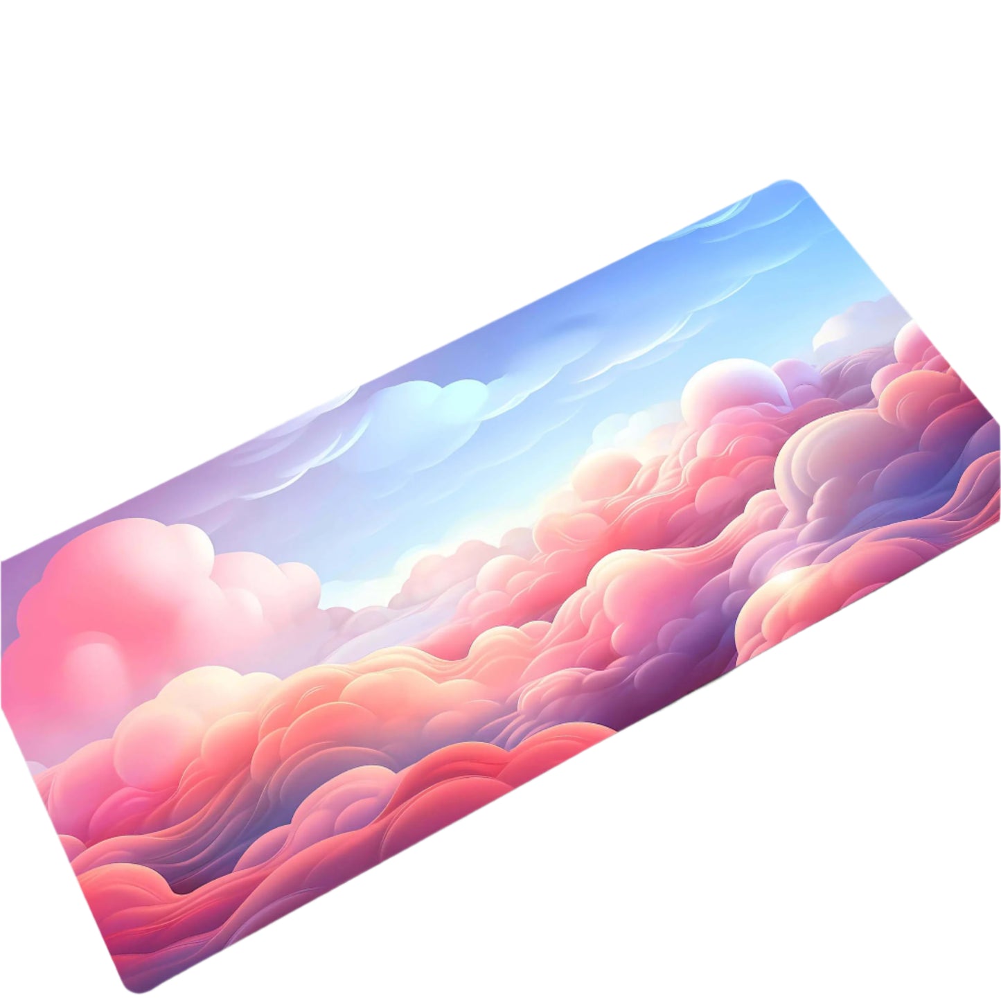 Computer Desk Mats of Pink Clouds