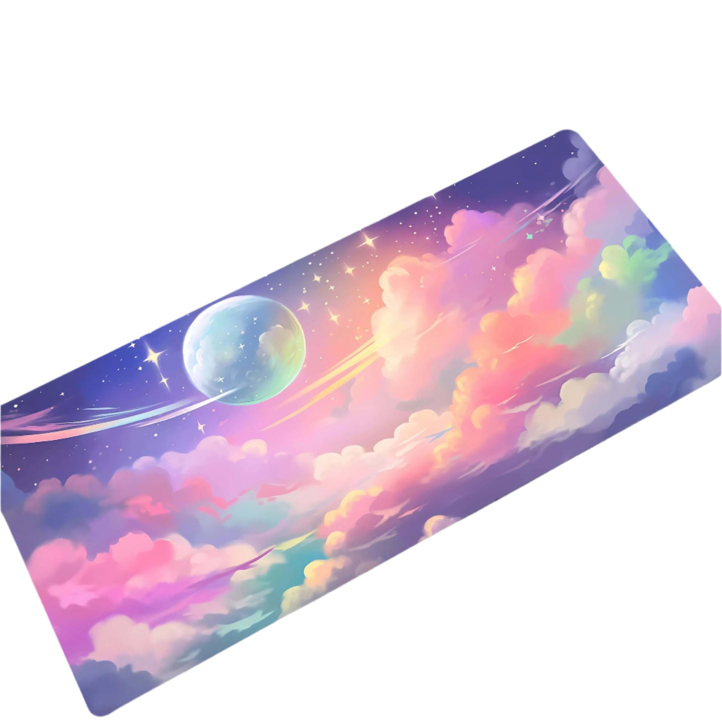 Computer Desk Mats of Pink Clouds