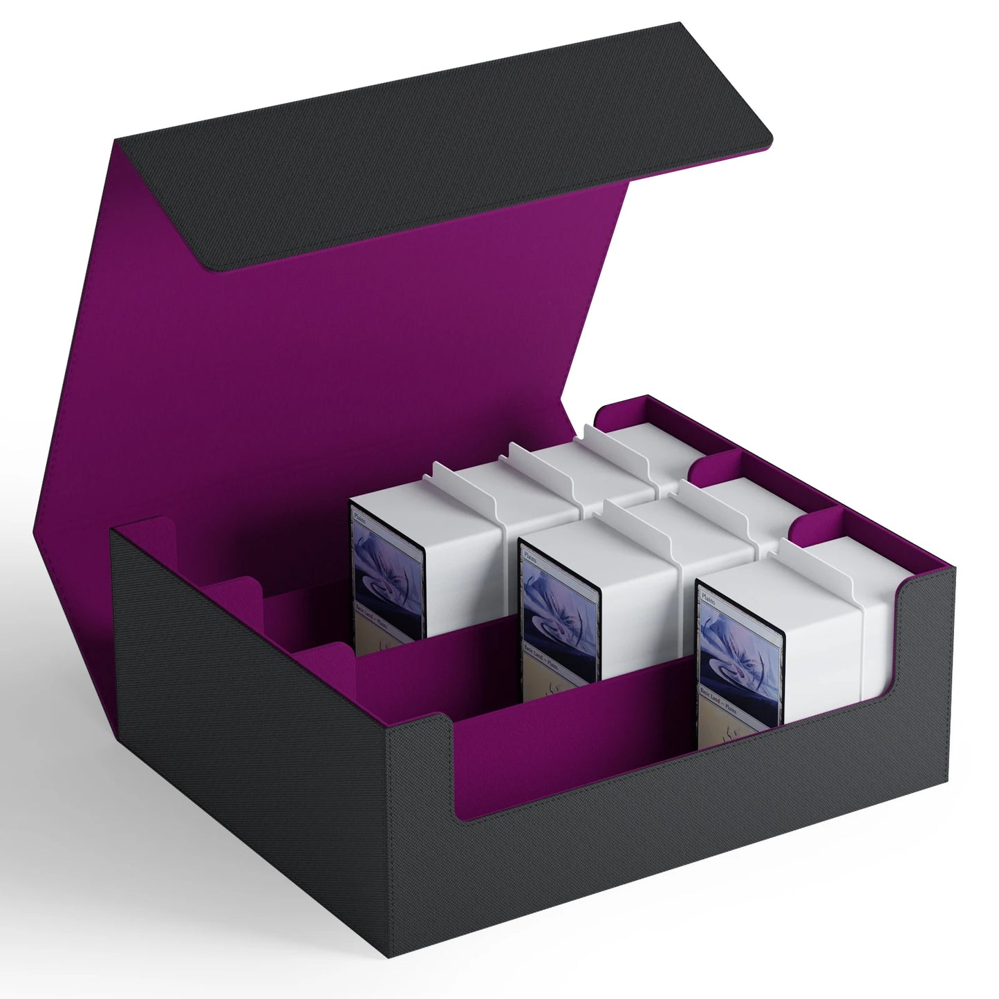 PU Leather Trading Card Storage Box (1800+ cards)