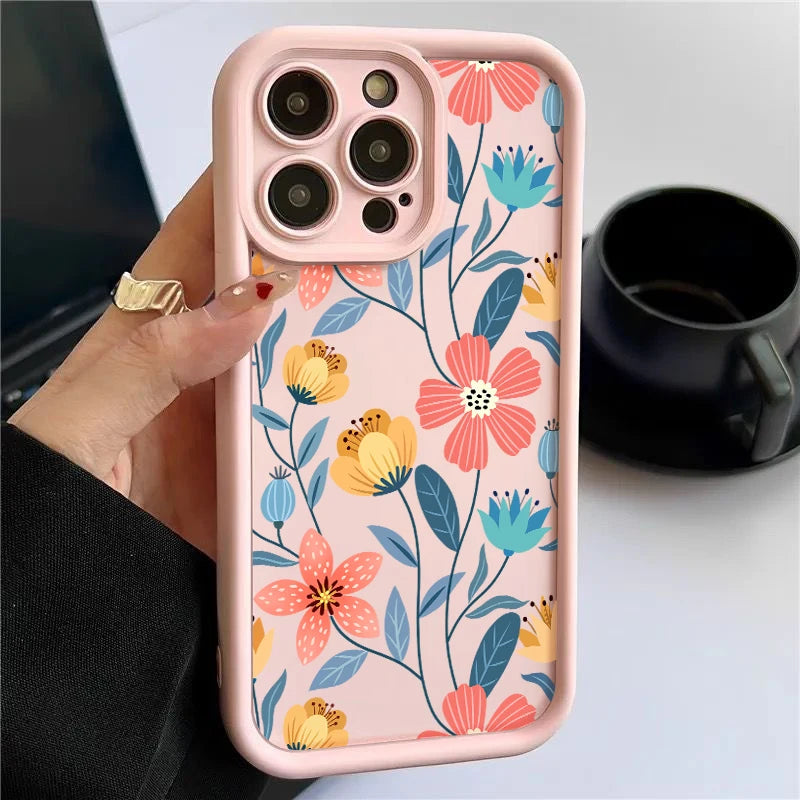 Flower Garden Shockproof iPhone Case - iPhone 15 range