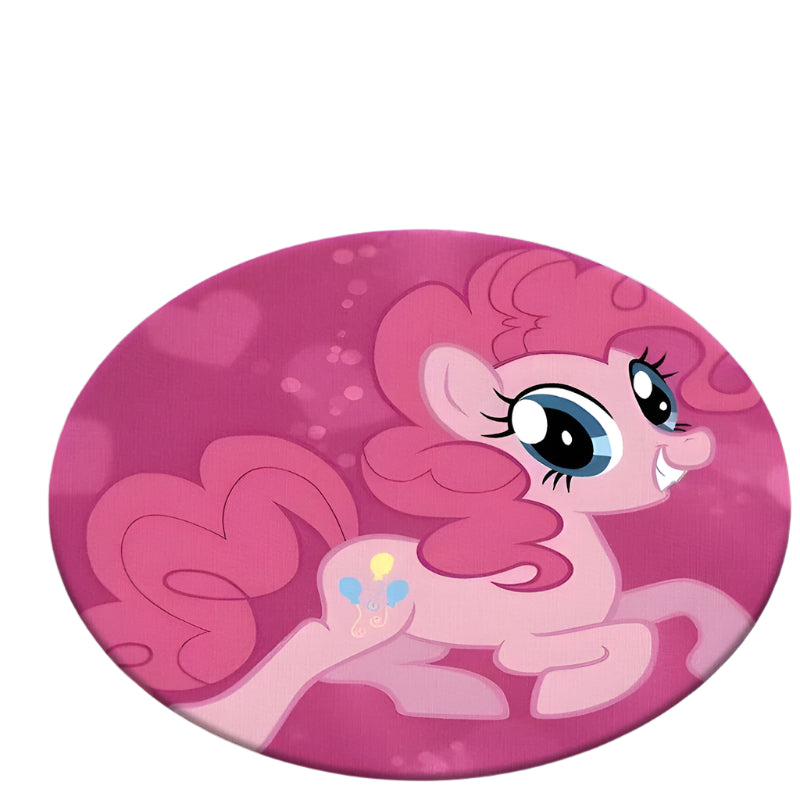 Kids Round Room Rug with My Little Pony Print