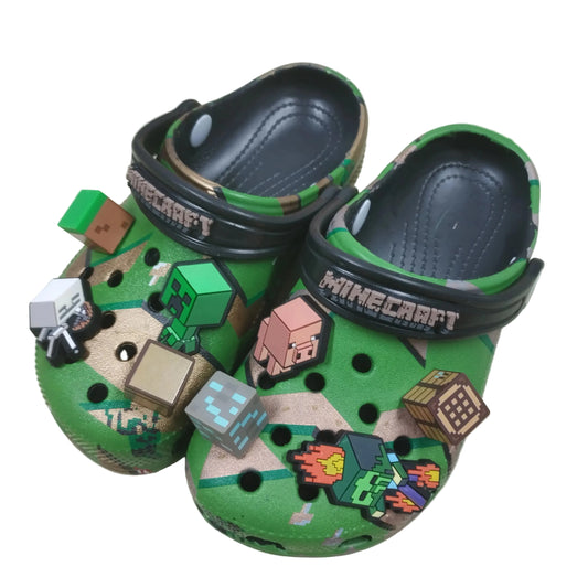 Kids Lightweight Mule Shoes Inspired by Minecraft
