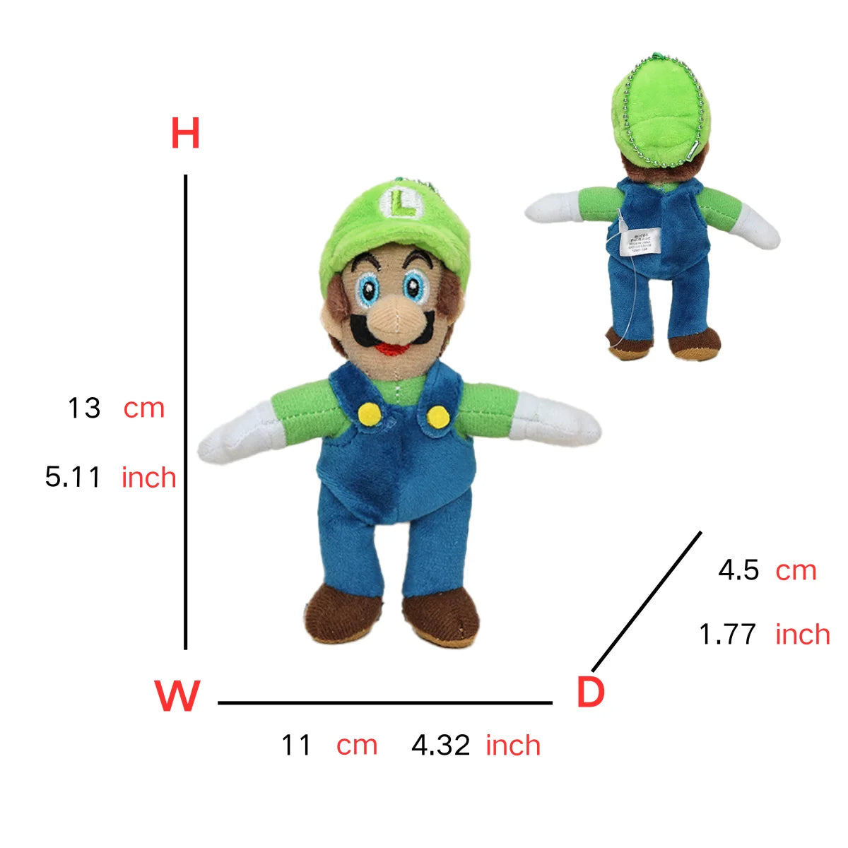 Super Mario Plush Toys Keychains