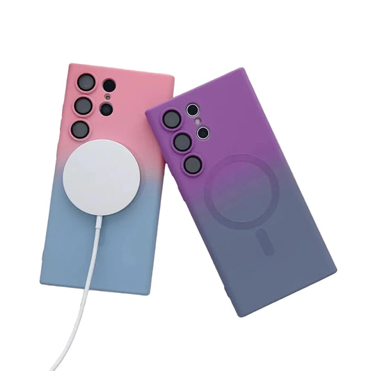 Gradient Colour Magnetic Charge Phone Case (for Galaxy)