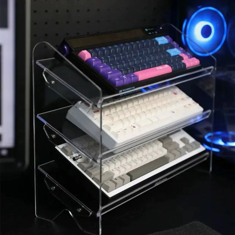 Transparent Acrylic Keyboard Display Stand
