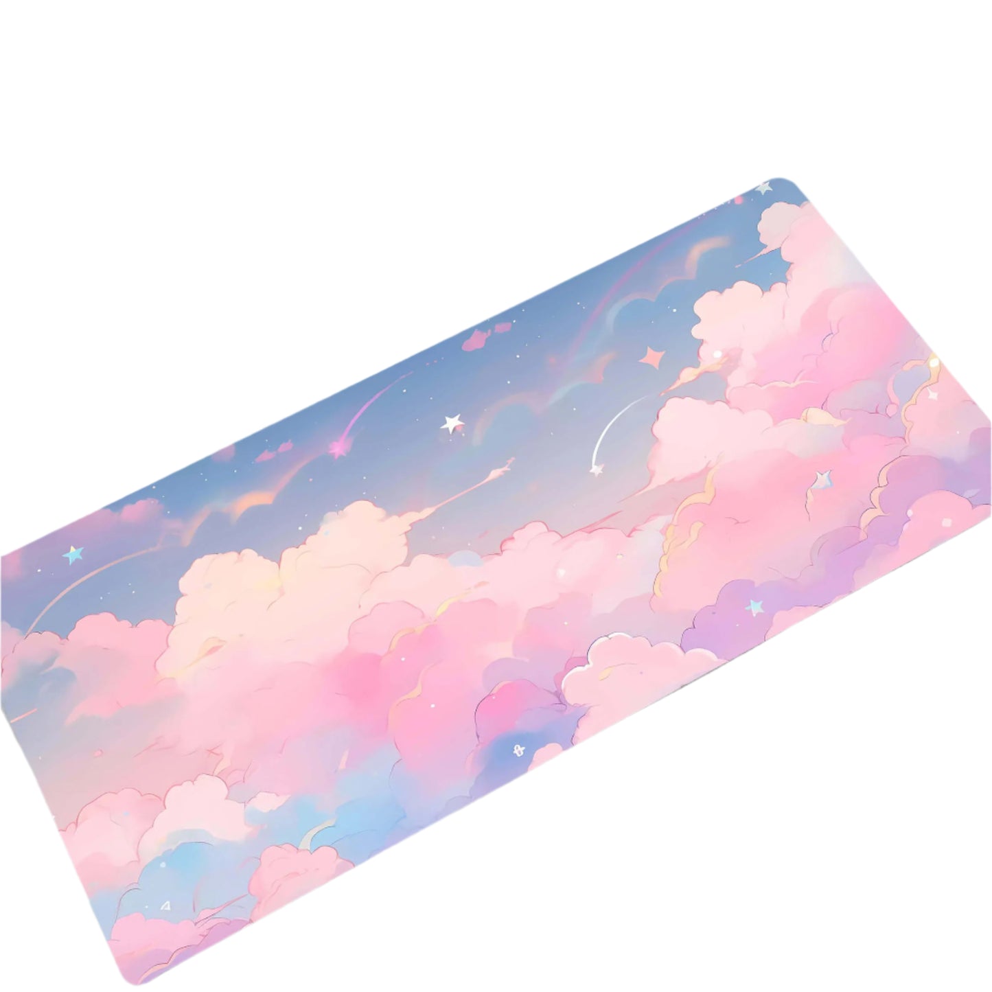 Computer Desk Mats of Pink Clouds