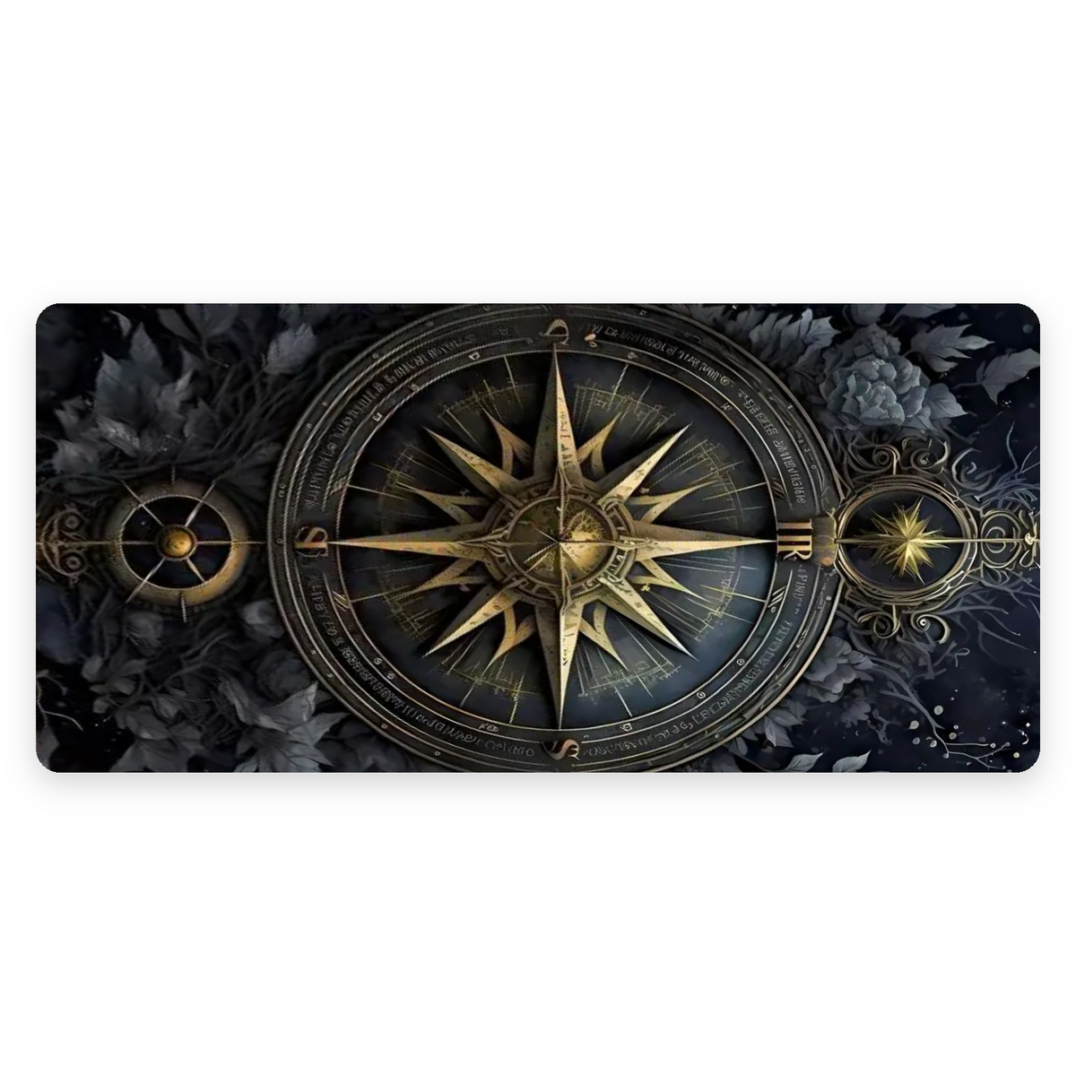 Nautical Compass Desk Mat – Large Gaming Mouse Pad