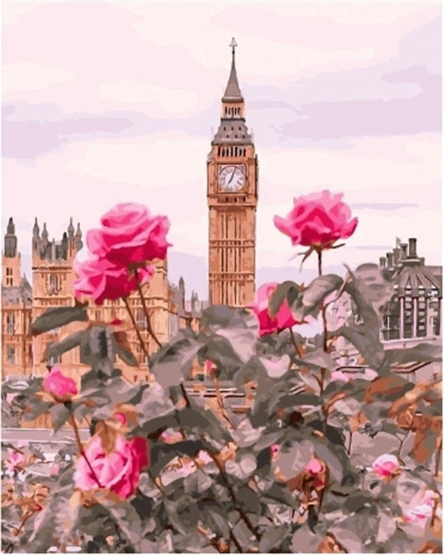 Beautiful Landscape Paint By Numbers Kit (Framed)