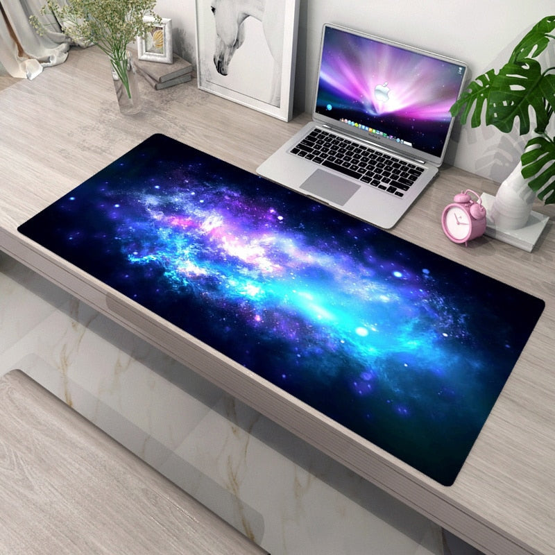 Galaxy Stars and Planets Non-Slip Computer Mat