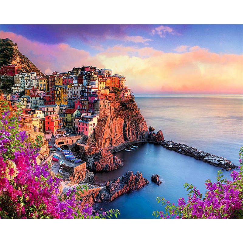 Beautiful Landscape Paint By Numbers Kit (Framed)