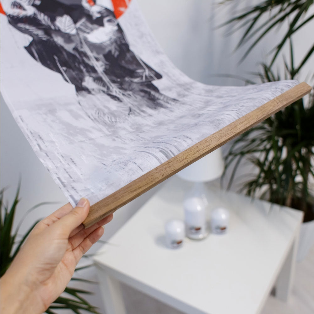 Japanese Samurai Hanging Scroll Art