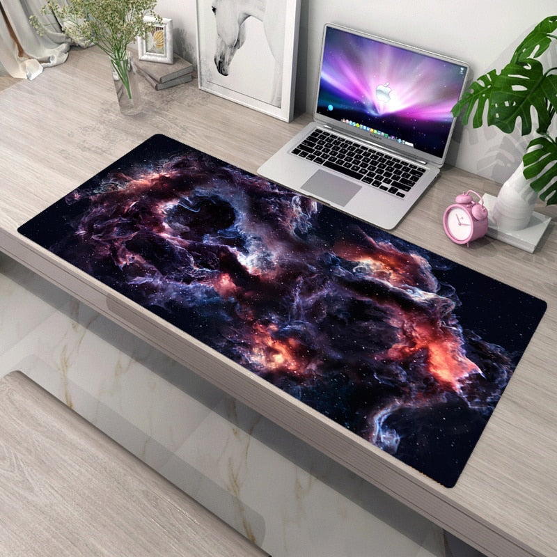 Galaxy Stars and Planets Non-Slip Computer Mat