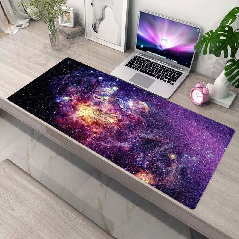 Galaxy Stars and Planets Non-Slip Computer Mat